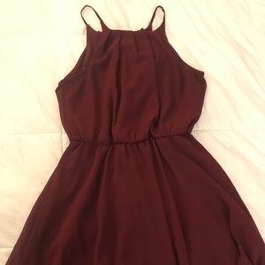 Dark Red Dress